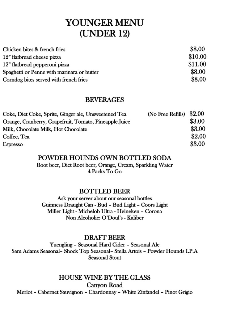 Powder Hounds Restaurant