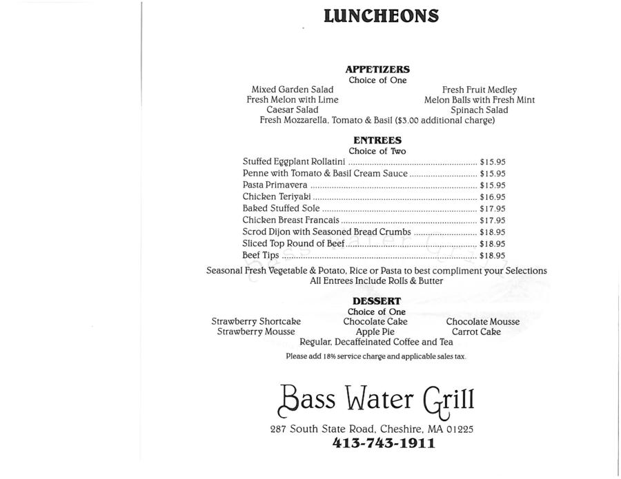 Bass Water Grill