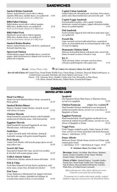 BerkshireMenus.com - Capitol Restaurant