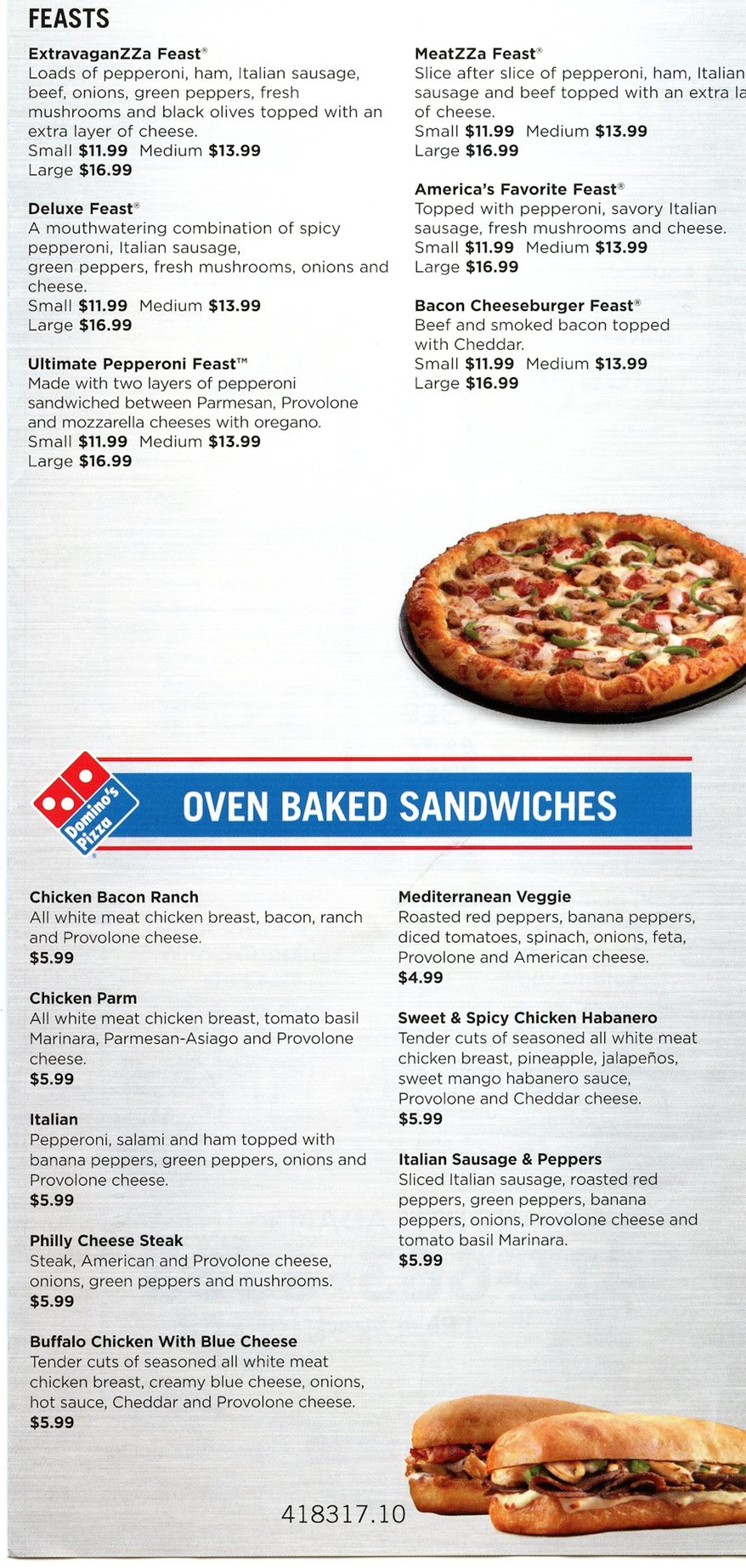 BerkshireMenus Domino s Pizza